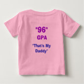 Mein Daddy Made Honors Baby T-shirt (Rückseite)