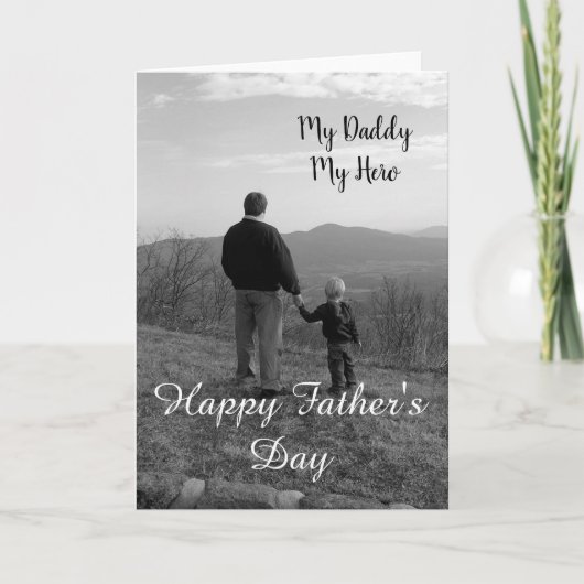 Mein Daddy My Held Karte (Vorderseite)