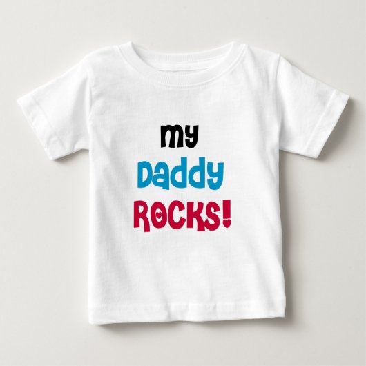 Mein Daddy Rocks Baby T-shirt (Vorderseite)