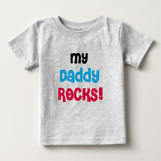 Mein Daddy Rocks Baby T-shirt (Vorderseite)