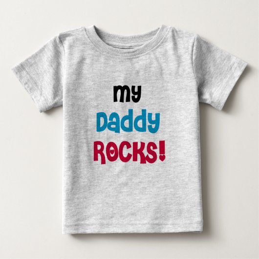 Mein Daddy Rocks Baby T-shirt (Vorderseite)
