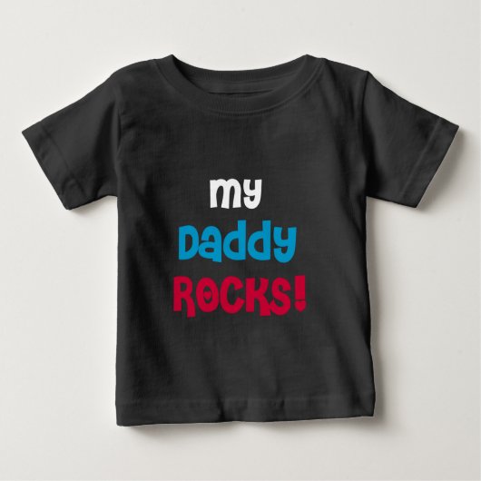 Mein Daddy Rocks Baby T-shirt (Vorderseite)