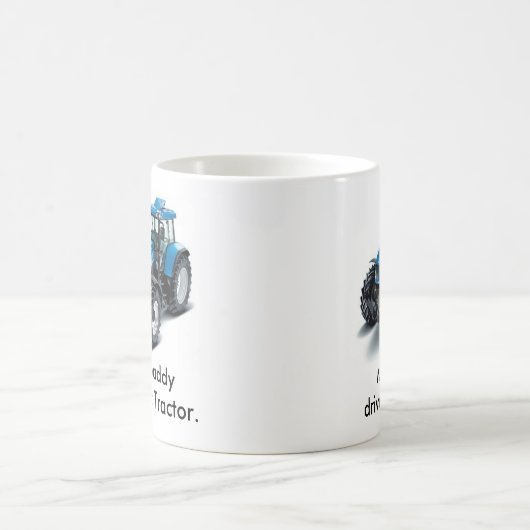 Mein Daddydrier ist ein Traktor Kaffeetasse (Mittel)