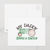 Mein Daddys Tractor Postkarte (Vorne/Hinten)