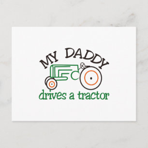 Mein Daddys Tractor Postkarte