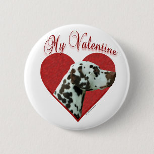 Mein Dalmatiner Valentine Button