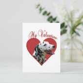 Mein Dalmatiner Valentine Feiertagspostkarte (Stehend Vorderseite)