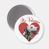 Mein Dalmatiner Valentine Magnet (Vorderseite/Rückseite)