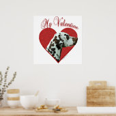 Mein Dalmatiner Valentine Poster (Küche)