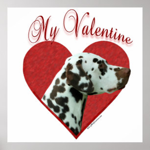 Mein Dalmatiner Valentine Poster