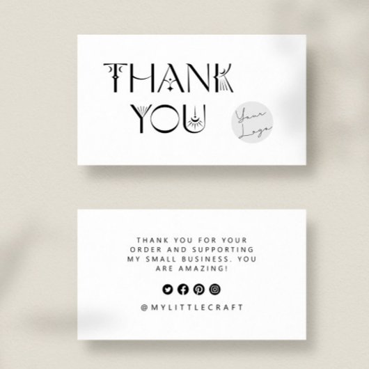 Mein Dank für den Einkauf von Klein-Branding Visitenkarte