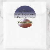 "Mein DB ist nicht klein" Aufkleber (Tasche)