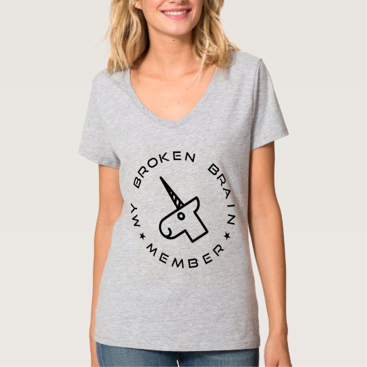 Mein defektes Gehirn-Mitgliedsfußball-T-Shirt T-Shirt (Vorderseite)