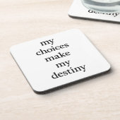 Mein dekorativer harter Kunststoff-Untersetzer Getränkeuntersetzer (Linke Seite)