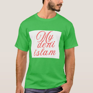 Mein Deni Islamischer Liebhaber Zitat Designs Dark T-Shirt