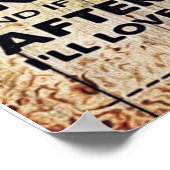 Mein Design | Liebe an ihn | Poster (Ecke)