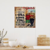 Mein Design | Liebe an ihn | Poster (Küche)