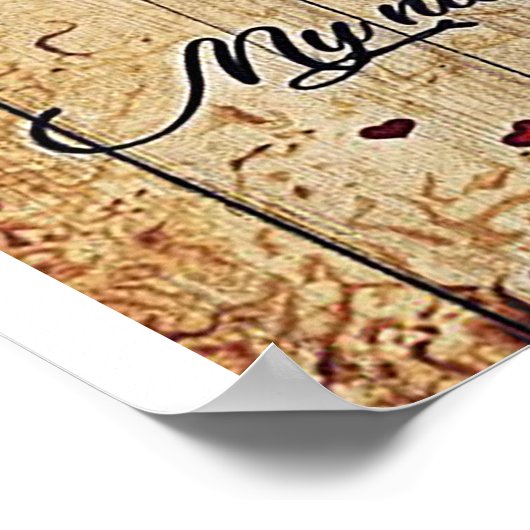 Mein Design | Liebe an ihn | Poster (Ecke)