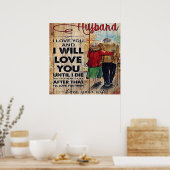 Mein Design | Liebe an ihn | Poster (Küche)