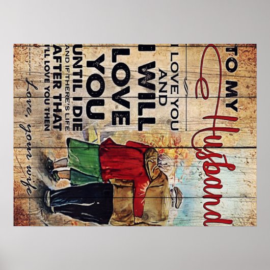 Mein Design | Liebe an ihn | Poster (Vorne)