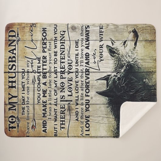 Mein Design | Liebe an ihn | Sherpadecke (Vorderseite (Horizontal))