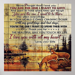 Mein Design   Liebe für Ehemann Poster