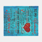 Mein Design | Lieben für Ehemänner Fleecedecke (Vorderseite (Horizontal))