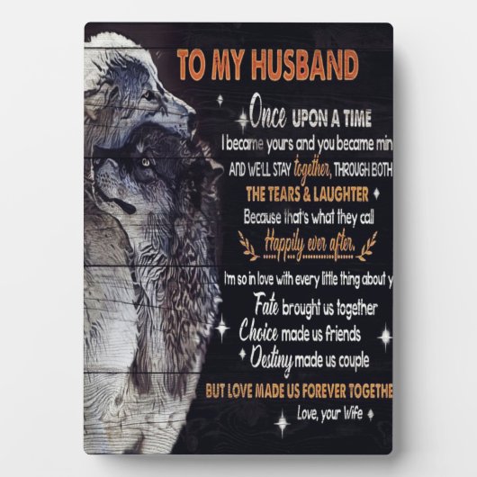 Mein Design | Lieben für Ehemänner Fotoplatte (Vorderseite)