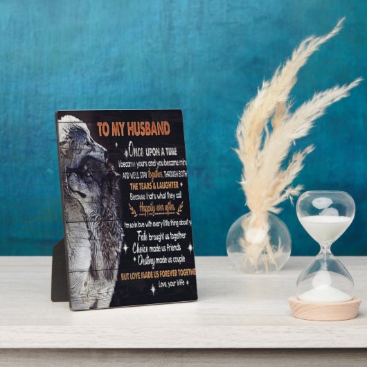 Mein Design | Lieben für Ehemänner Fotoplatte (Seite)