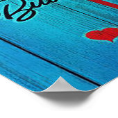 Mein Design | Lieben für Ehemänner Poster (Ecke)