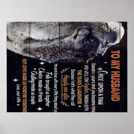 Mein Design | Lieben für Ehemänner Poster (Vorne)