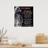 Mein Design | Lieben für Ehemänner Poster (Küche)