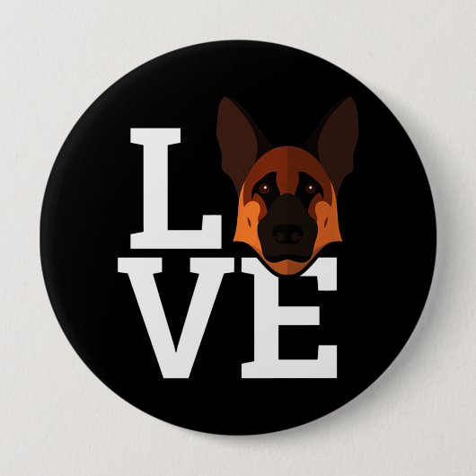 Mein Deutscher Schäferhund Button (Vorderseite)