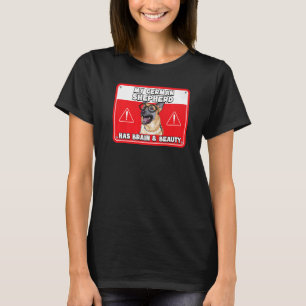 Mein Deutscher Schäferhund hat einen intelligenten T-Shirt