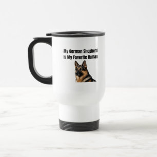 Mein Deutscher Schäferhund ist mein Lieblingsmensc Reisebecher