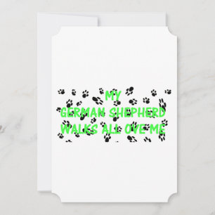 Mein Deutscher Schäferhund läuft über mich hinweg Einladung