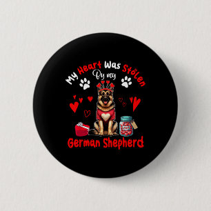Mein deutscher Schäferhund Valentine D. hat das He Button