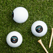 Mein Diabetes Ninja Krieger steht fest Golfball (Insitu Gras)