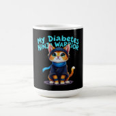 Mein Diabetes Ninja Krieger steht fest Kaffeetasse (Mittel)