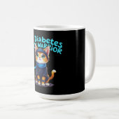 Mein Diabetes Ninja Krieger steht fest Kaffeetasse (VorderseiteRechts)
