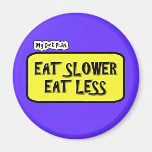 Mein Diät-Plan… essen langsameres essen kleiner Magnet