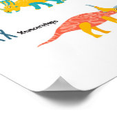 Mein Dinosaur Alphabet Poster (Ecke)