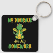 Mein Dinosaurier aß meine Hausaufgaben Schlüsselanhänger (Rückseite)