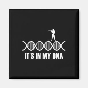 Mein Dna Biathlon Fingerabdruck Skifahren Slogan S Magnet