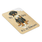 Mein Doberman Ate Meine Hausaufgaben Magnet (Rechte Seite)