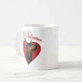 Mein Doberman Pinscher Valentine Kaffeetasse (Vorderseite Links)