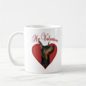 Mein Doberman Pinscher Valentine Kaffeetasse (Links)