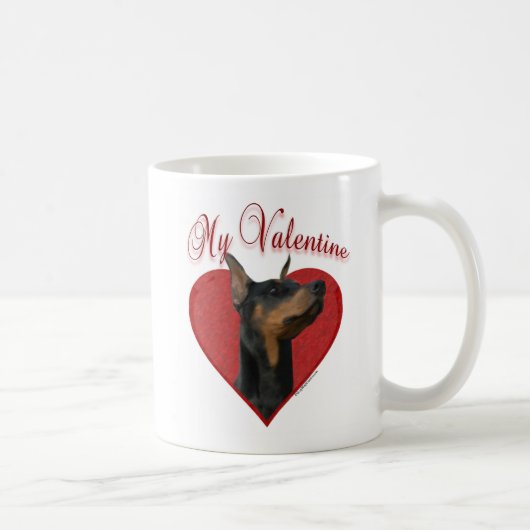 Mein Doberman Pinscher Valentine Kaffeetasse (Rechts)