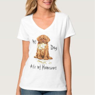 Mein Dogue de Bordeaux hat meine Hausaufgaben T-Shirt