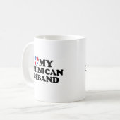 Mein dominikanisches Ehemann Kaffeetasse (Vorderseite Links)